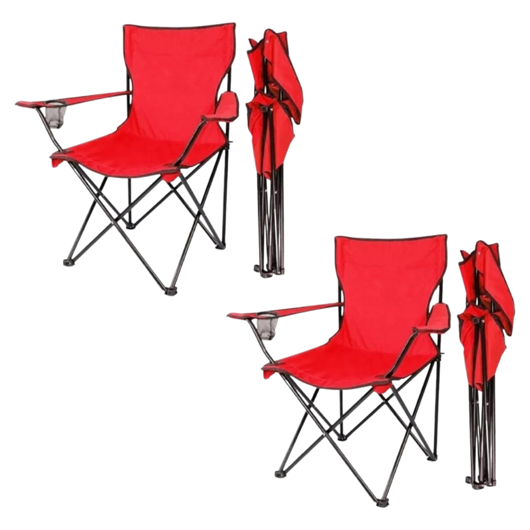 Silla Plegable Con Portavasos