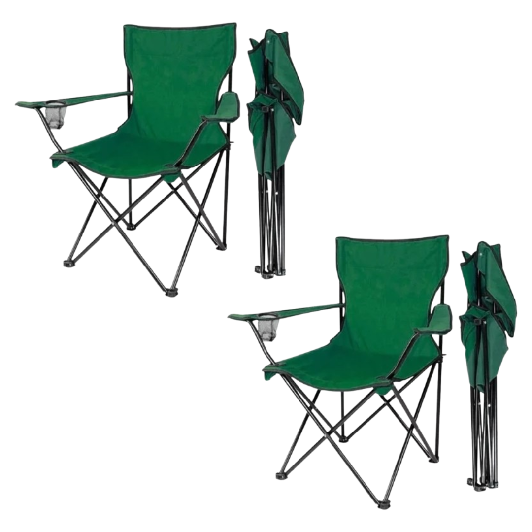 Silla Plegable Con Portavasos